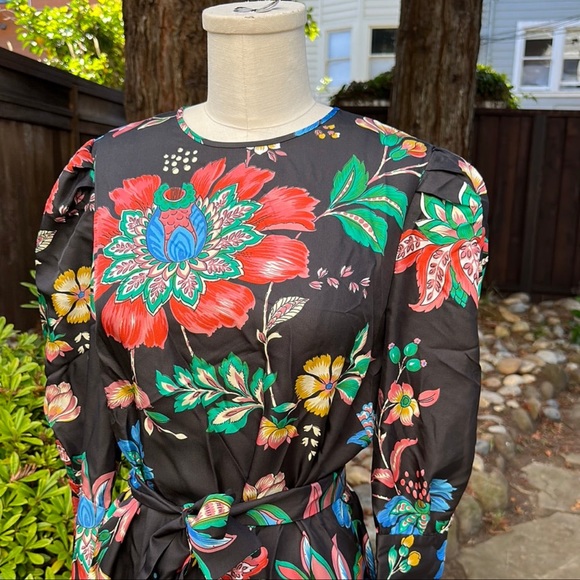 Black Iris The Greta Dress - Library Floral - Picture 2 of 9